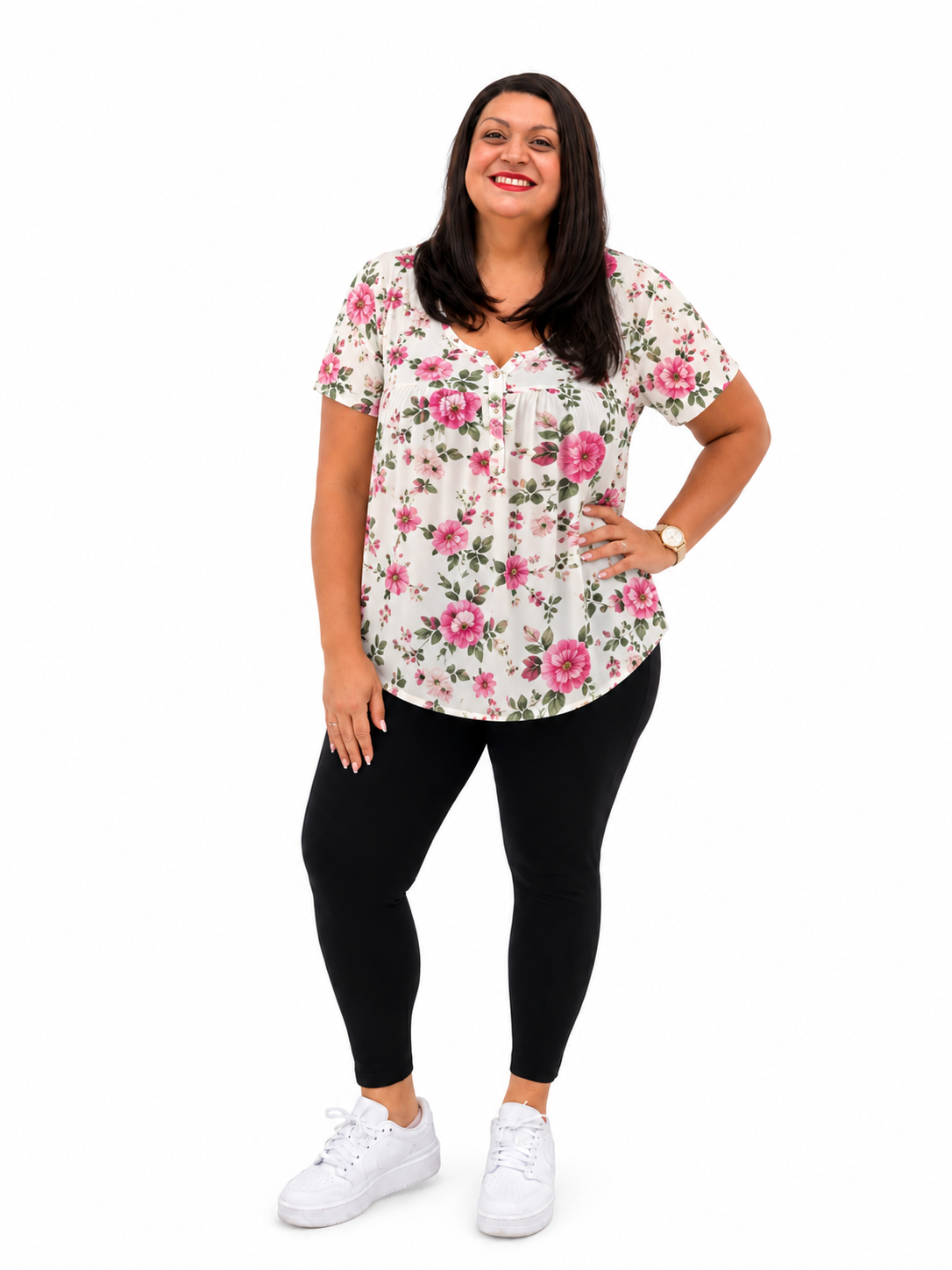 Floral Print Short Sleeve T-Shirt