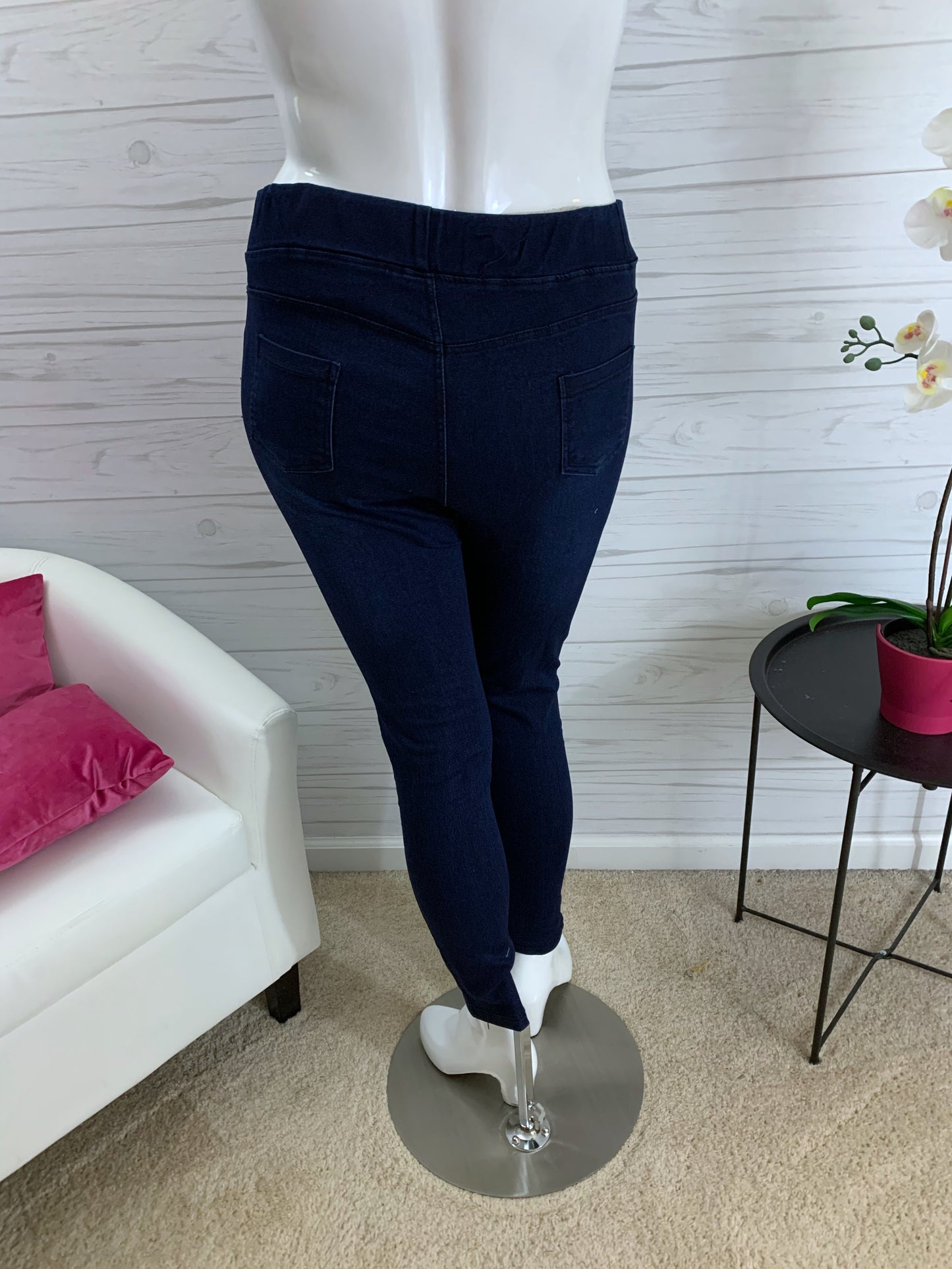 Josefina dark wash distressed jeggings 17
