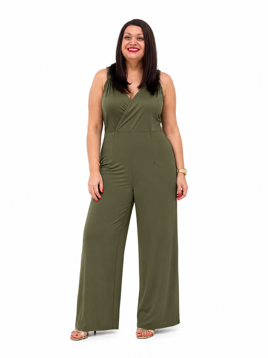Smocked Wide Leg Jumpsuit