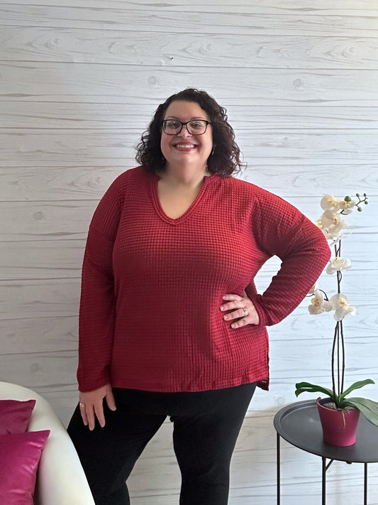 Culture Code Full Size Wide Notch Relax Top