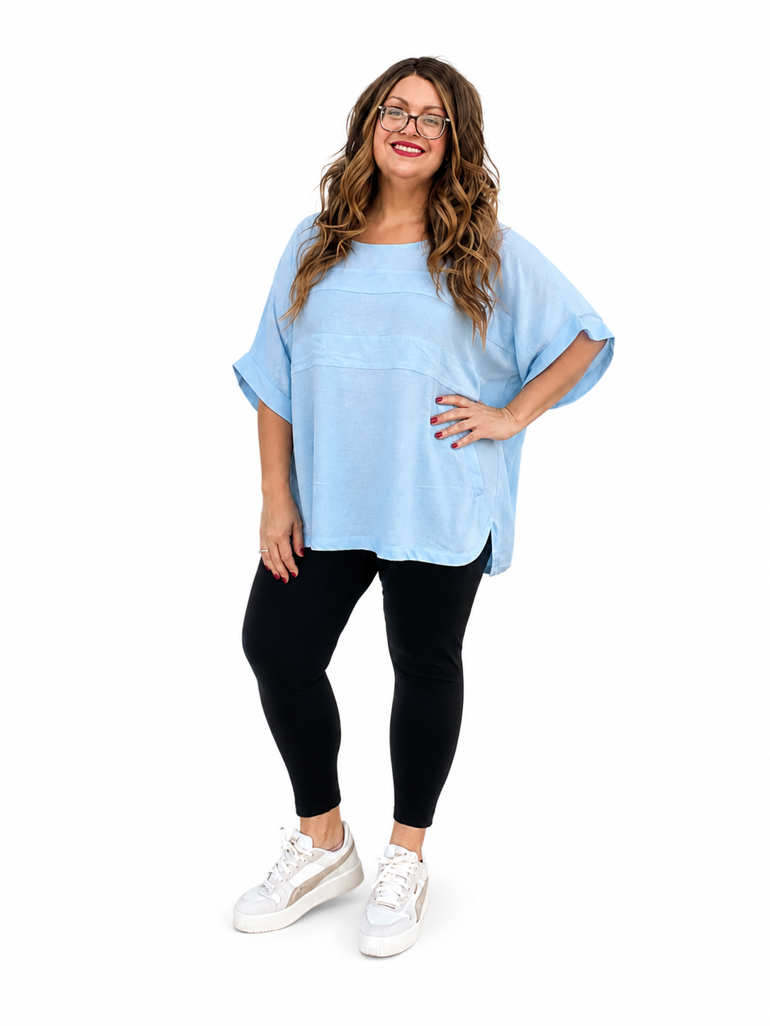 Casual Loose Round Neck Blouse Plus Size