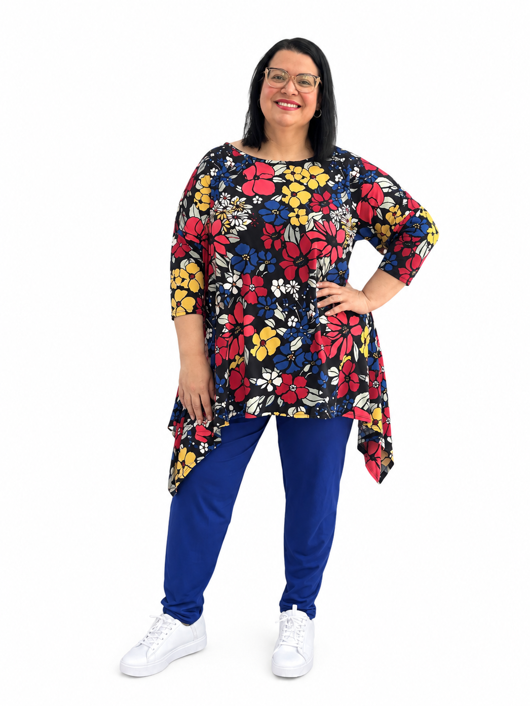 Pantalón tapered azul Michelle con bolsillos 2