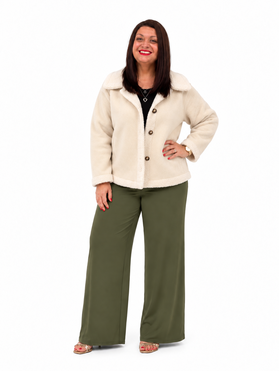 Fleece Button-Down Outerwear
