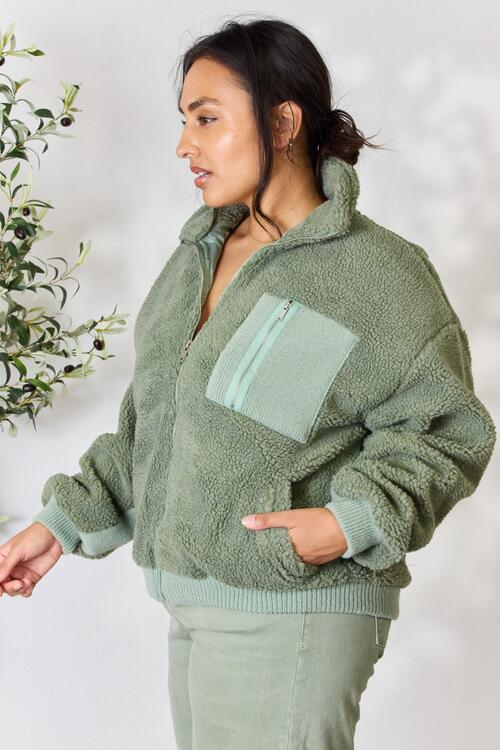 Chaqueta Heimish de tamaño completo con cuello y cremallera