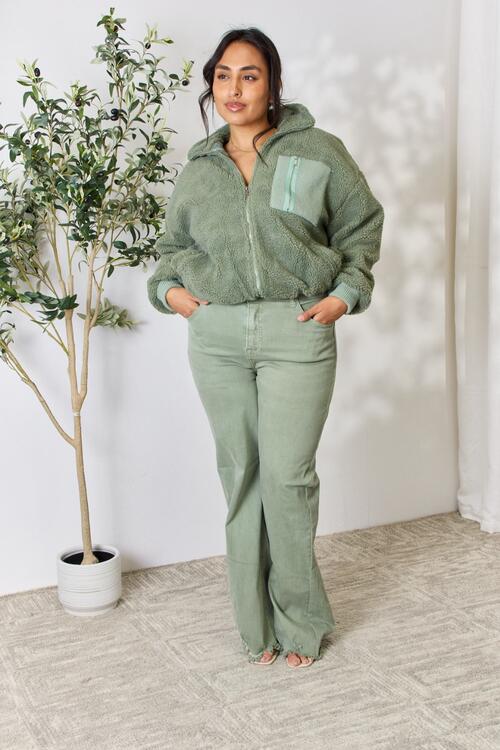 Chaqueta Heimish de tamaño completo con cuello y cremallera