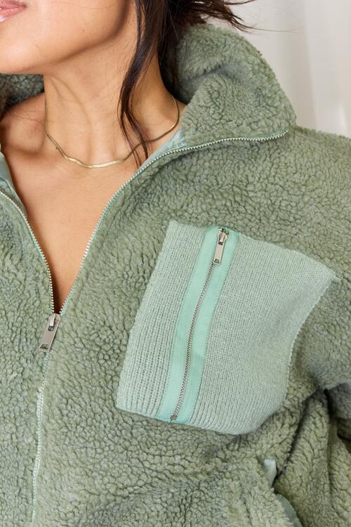 Chaqueta Heimish de tamaño completo con cuello y cremallera