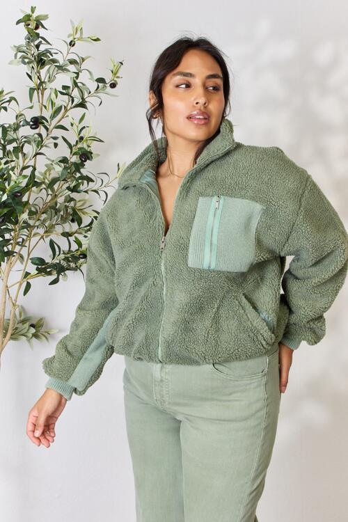 Chaqueta Heimish de tamaño completo con cuello y cremallera