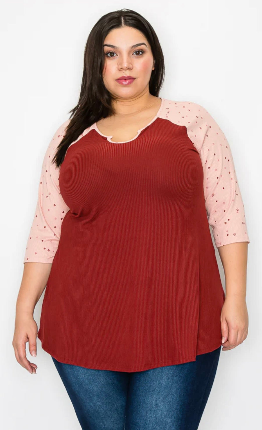 Zara red pink hearts top 10