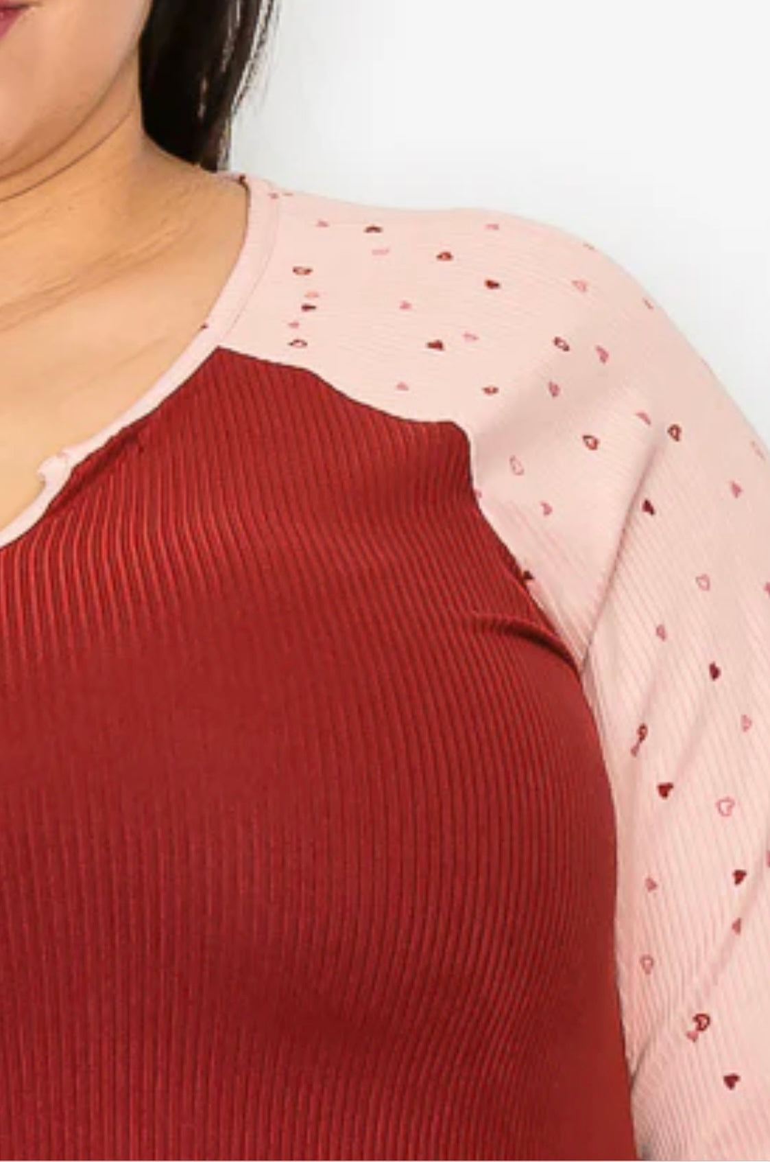 Zara red pink hearts top 10
