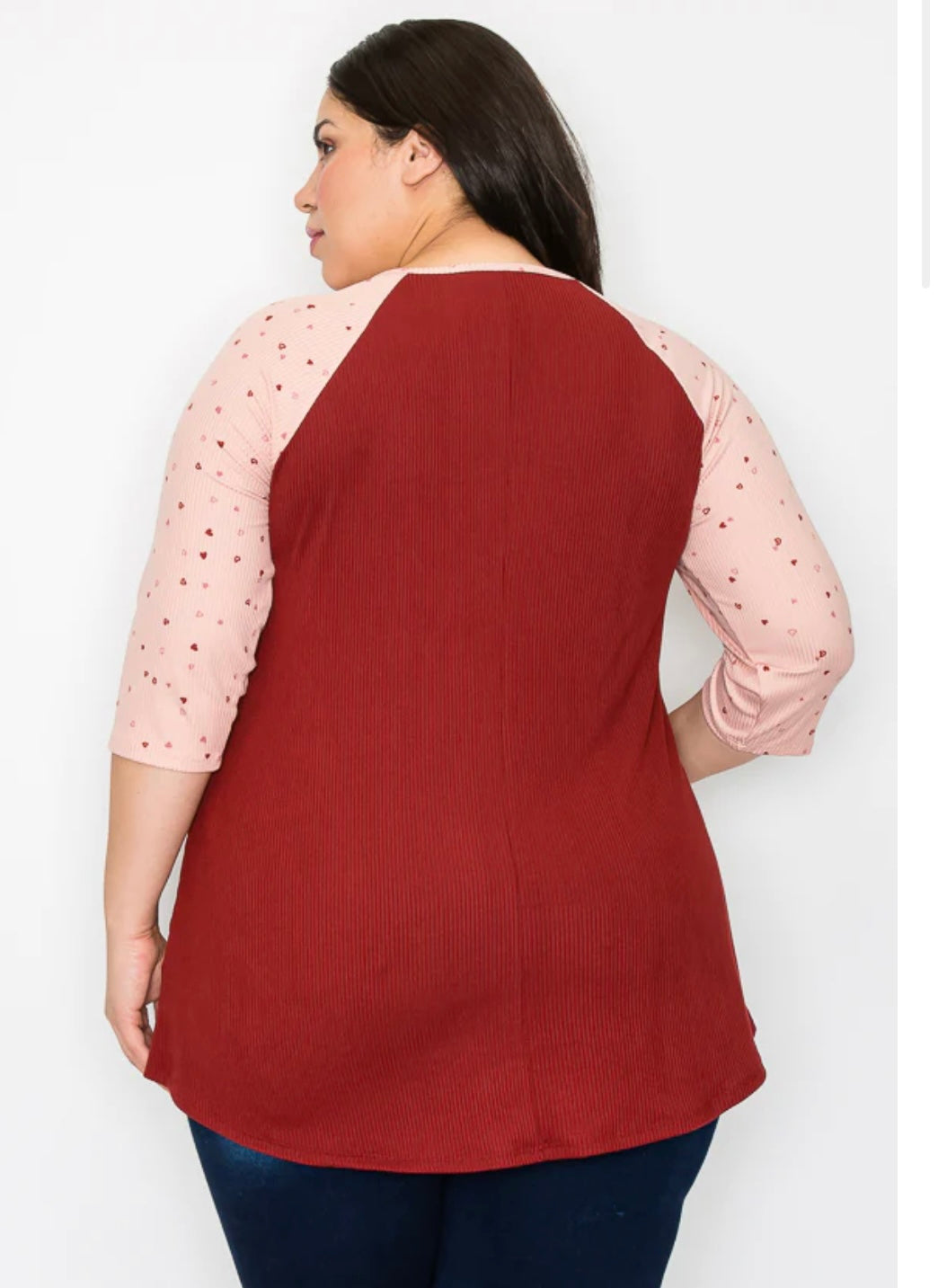 Zara red pink hearts top 10